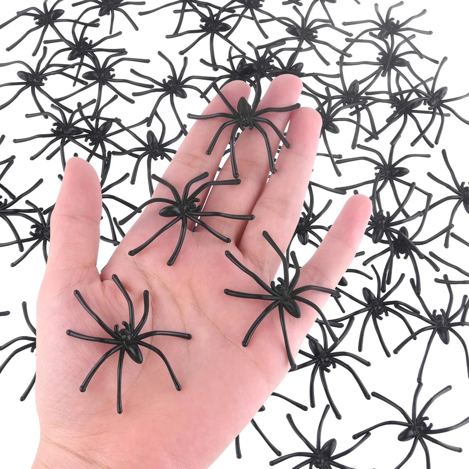 5/10Pcs Long Leg Simulation Spider Halloween Scary Prank Toy Fake Spider for Haunted House Party Decor Supplies