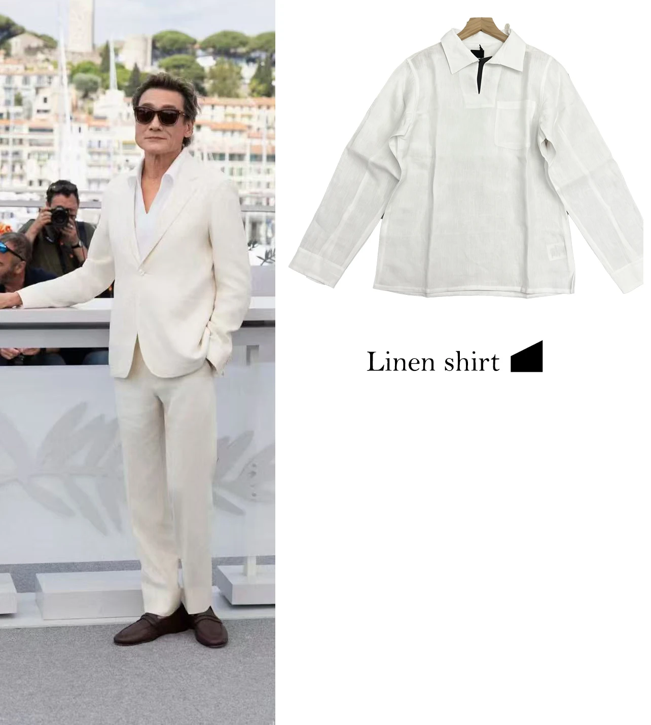 

FWRD Mens Casual White Linen Shirt Mens Versatile White Linen Shirt For Work White Linen Shirt #FWRD0075