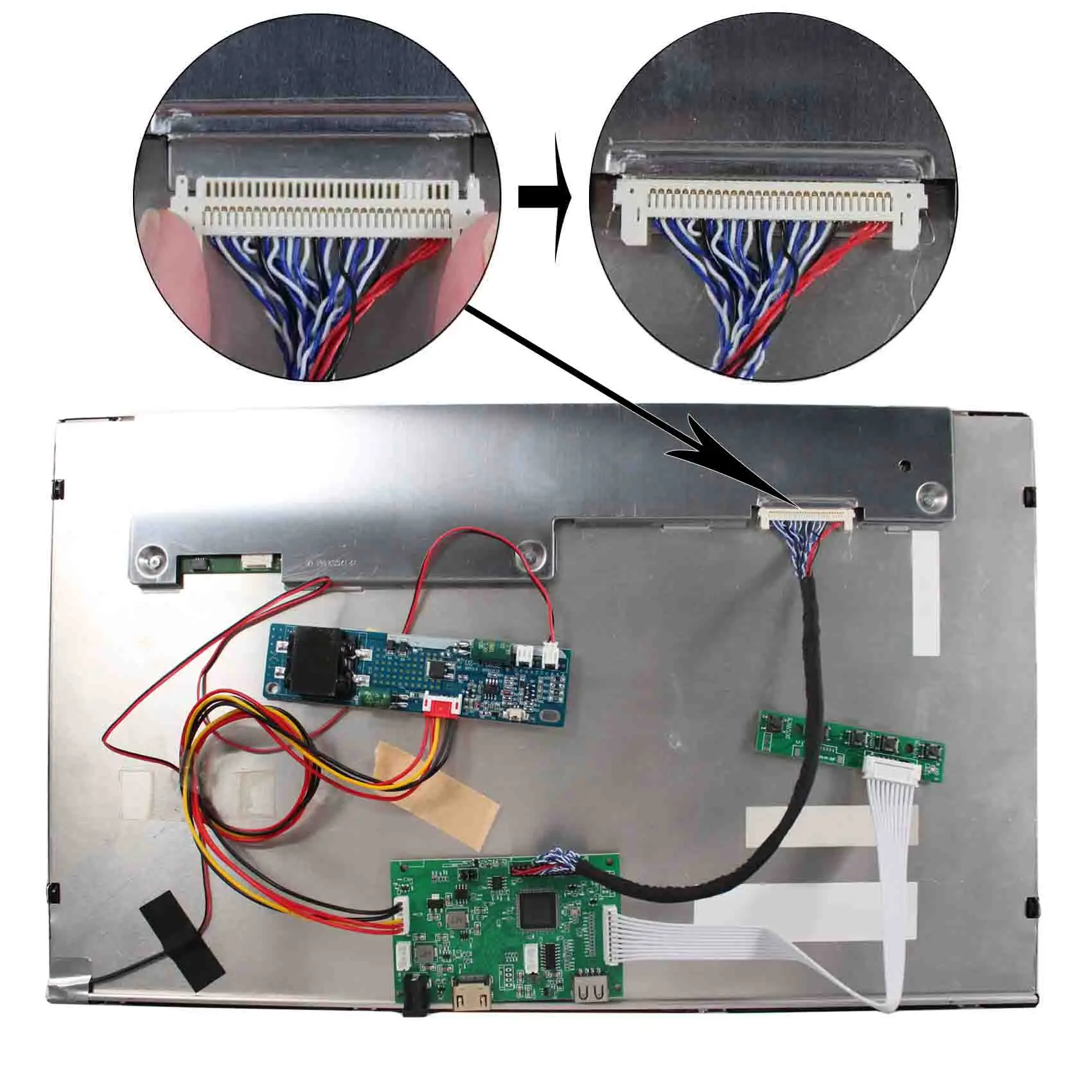 17,3 zoll 1920x1080 1000nit Hohe Helligkeit LCD Bildschirm Mit HD-MI USB LCD Bord