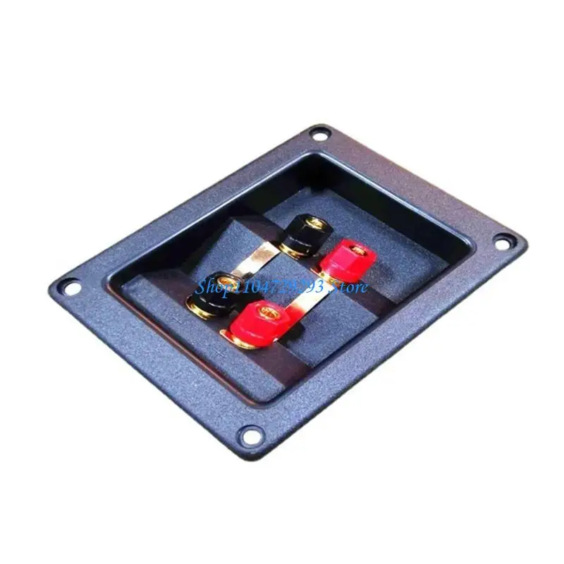 

Y2GD 4 Way Speaker Terminals Box Rectangle Spring Cup Connectors for Stereoes Systems