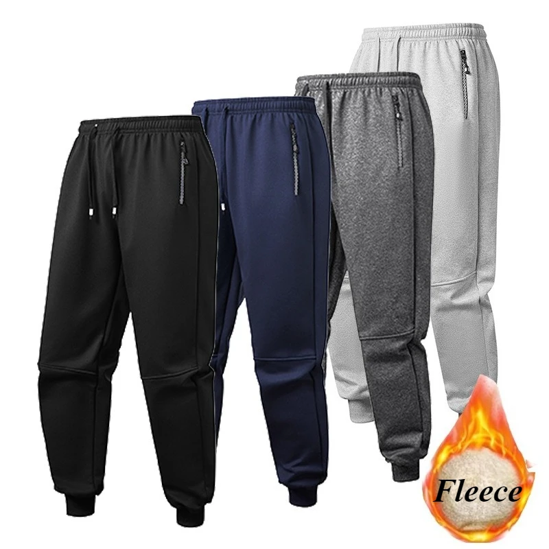 

Зимние брюки больших размеров, мужские спортивные штаны на утолщенной флисовой подкладке, теплые уличные спортивные штаны, мужские брюки, зимняя мода, мужские штаны