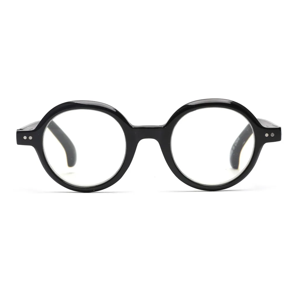 JM Round Reading Glasses Blue Light Blocking Computer Reader Magnifier Presbyopic Glasses for women men Spring Hinge