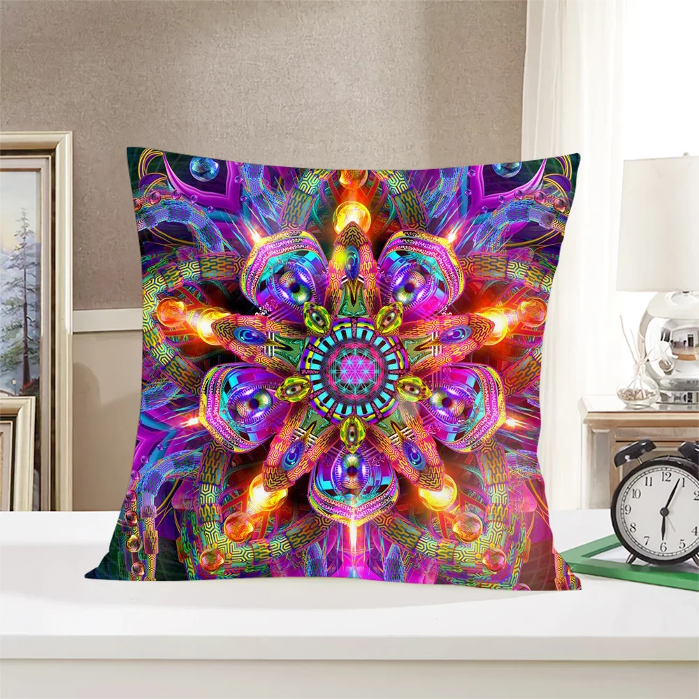 CLOOCL Fashion Pillowcase Vertigo Colorful Pattern 3D Double-sided Printed Pillow Cushion Cover Living Room Decor Pillow Case