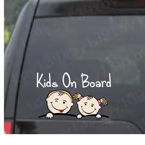 Car Sticker Funny Cartoon Cute Children's Decals for Cars Baby Carriages Car Windows Waterproof Vinyl Sticker