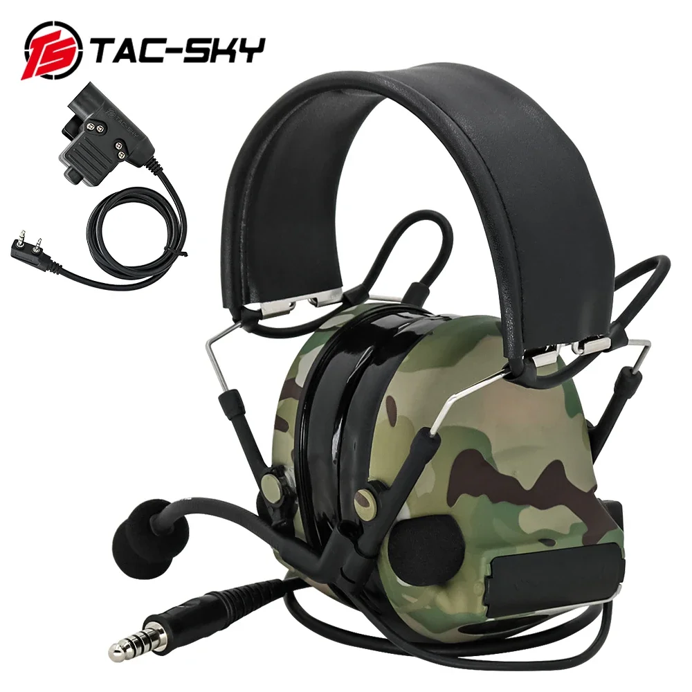 

TS TAC-SKY COMTAC II Тактическая гарнитура с шумоподавлением, защита слуха Тактическая гарнитура для стрельбы + U94 PTT