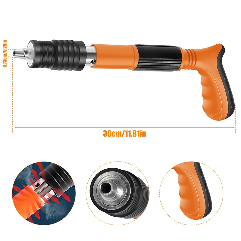 Manual Nail Tool Mini Ceiling Artifact Small Cannon Steel Nail Tool Multi-Function Rivet Air Nailer Home Wall Fastening Tool