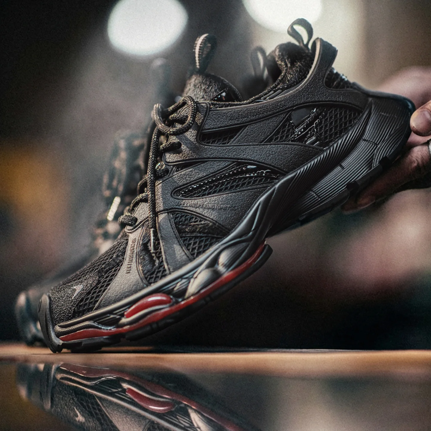 Maden Retro Men‘s Black Horse Dad Shoes Thick Sole Sneakers for Year of the Horse Lace-Up Casual Running Shoes for Fall Winter