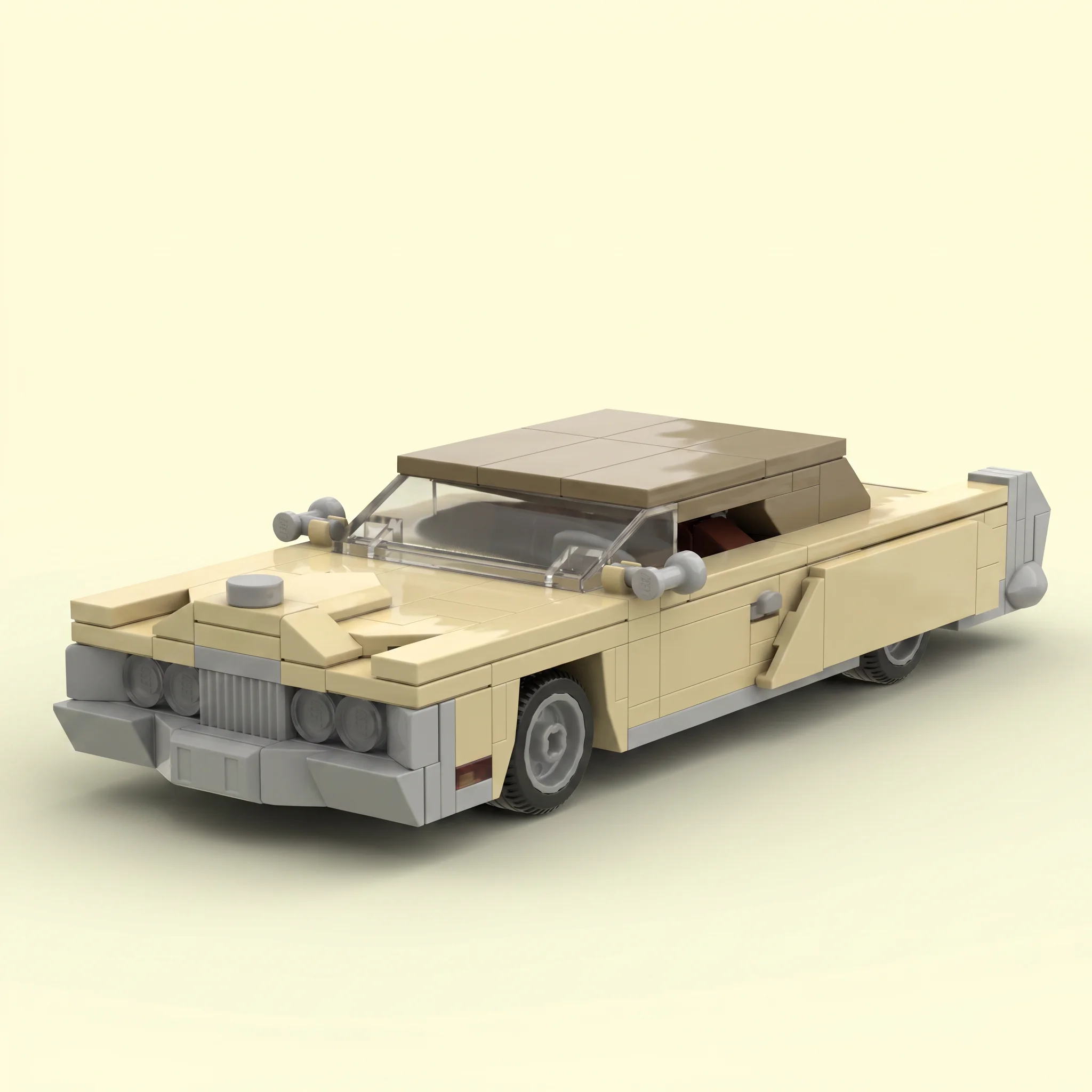 PolaDeer 268PCS MOC Speed ​ ​ Serie 1970er Luxus-Limousine DIY Auto-Garage Bausteine Montage-Spielzeug Kindergeburtstagsgeschenk – Detail 6