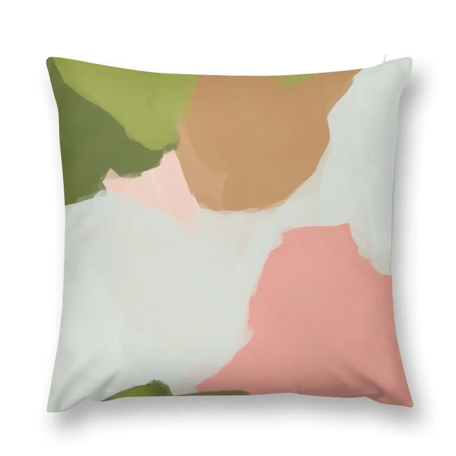 

Pink Green and Tan Abstract Throw Pillow Christmas Cushion For Home Pillow Case pillow
