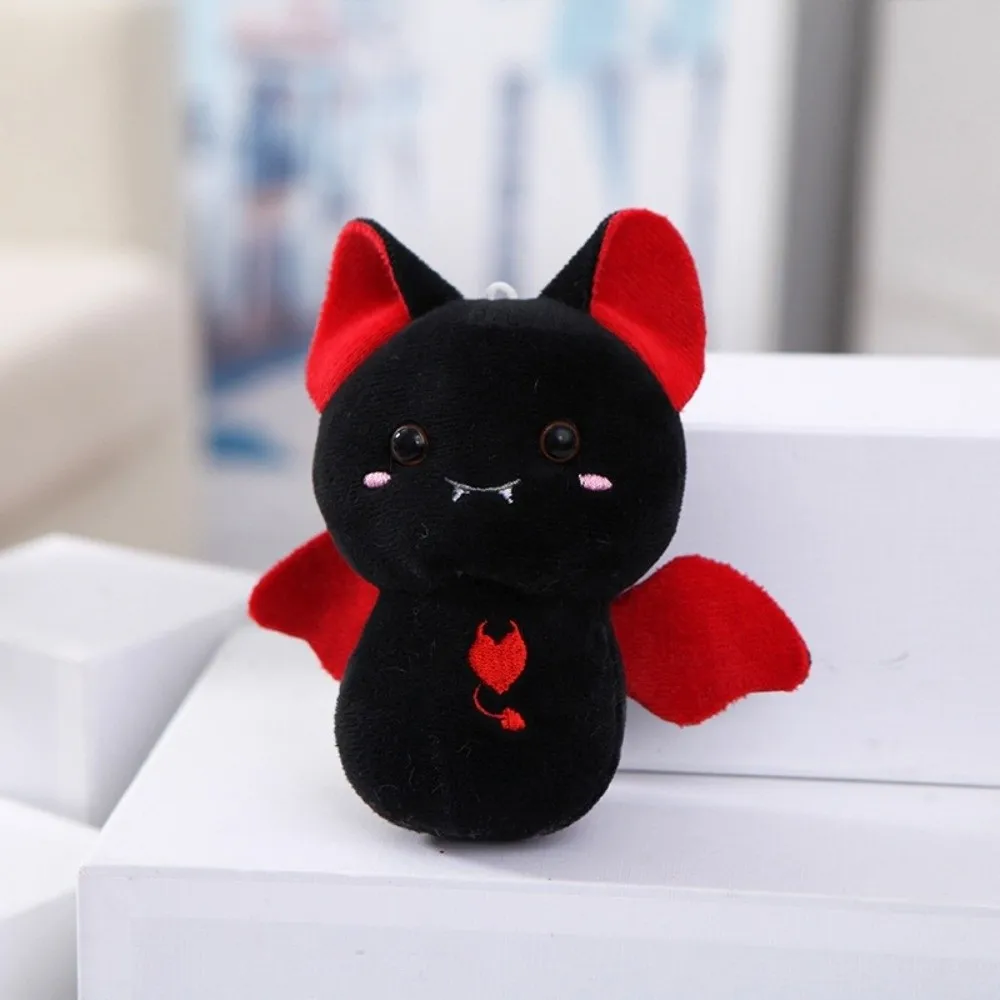 New PP Cotton Bat Keychain Durable Soft Cartoon Halloween Bag Pendant Fuzzy Multi-color Stuffed Daily Use