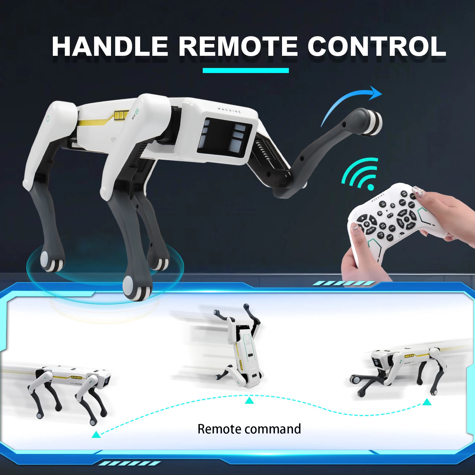 Robot chien Intelligent AI RC, Dialogue vocal, application, télécommande, programmation, chant, danse, Machine, jouets pour enfants