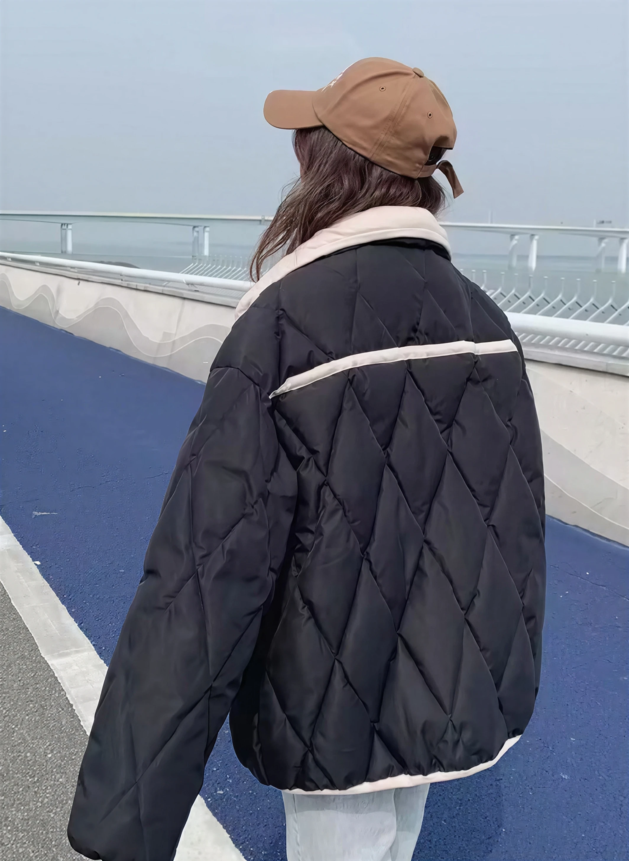 Parkas Womens Parka Coat With Real Fur Autumn Bio-Cotton Multi-Pockets Stuffed Snap-Button Cinching Drawcord Packable Tied Broad