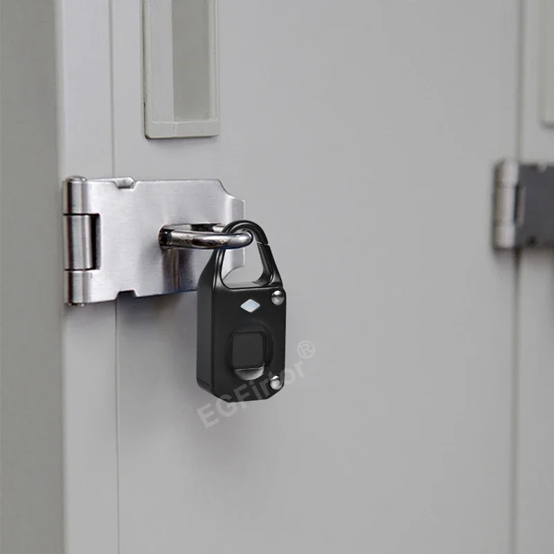 Tuya Bluetooth Mini Fingerprint Smart Padlock Keyless Anti-theft Luggage Case Lock For Gym Backpack Battery Padlock gallery 5