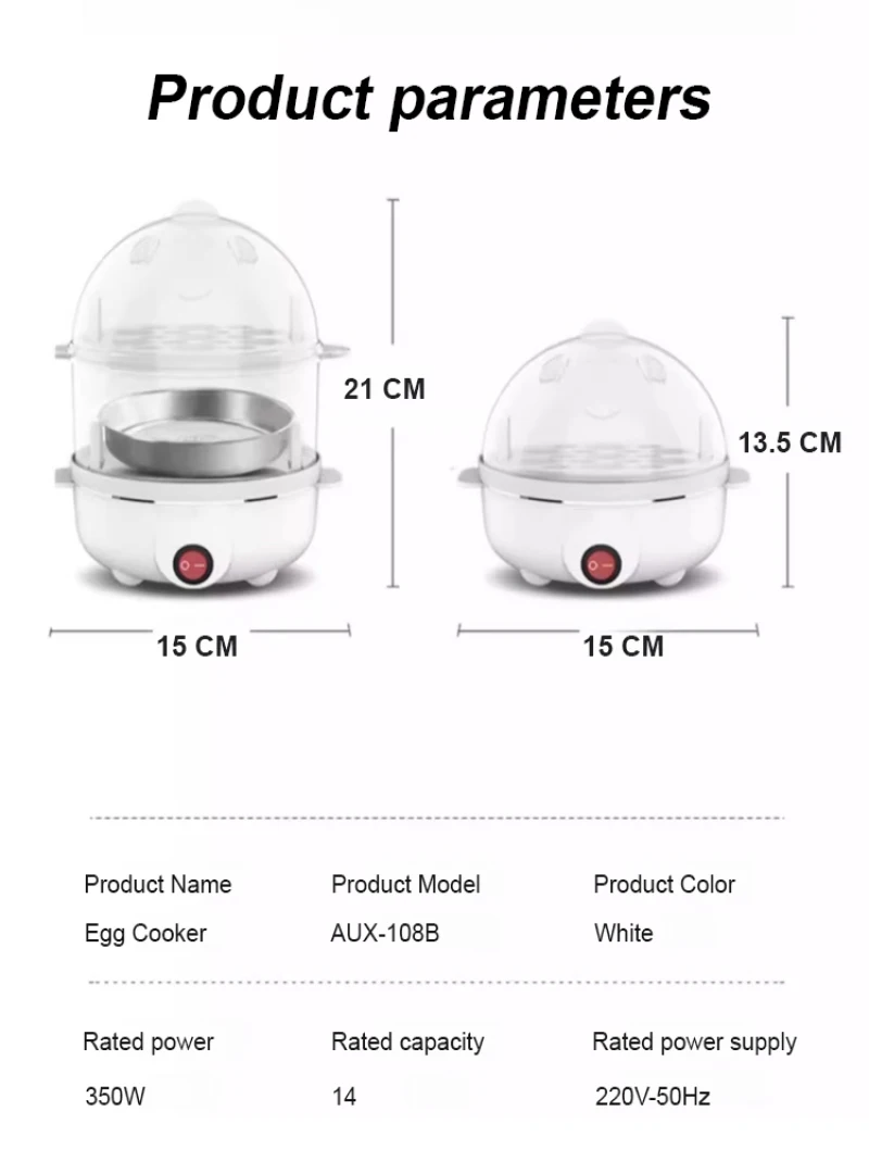 Electric Hard Boiled Egg Maker burn egg steamer Multifunction mini breakfast one pot companion gift Multifunctional Egg