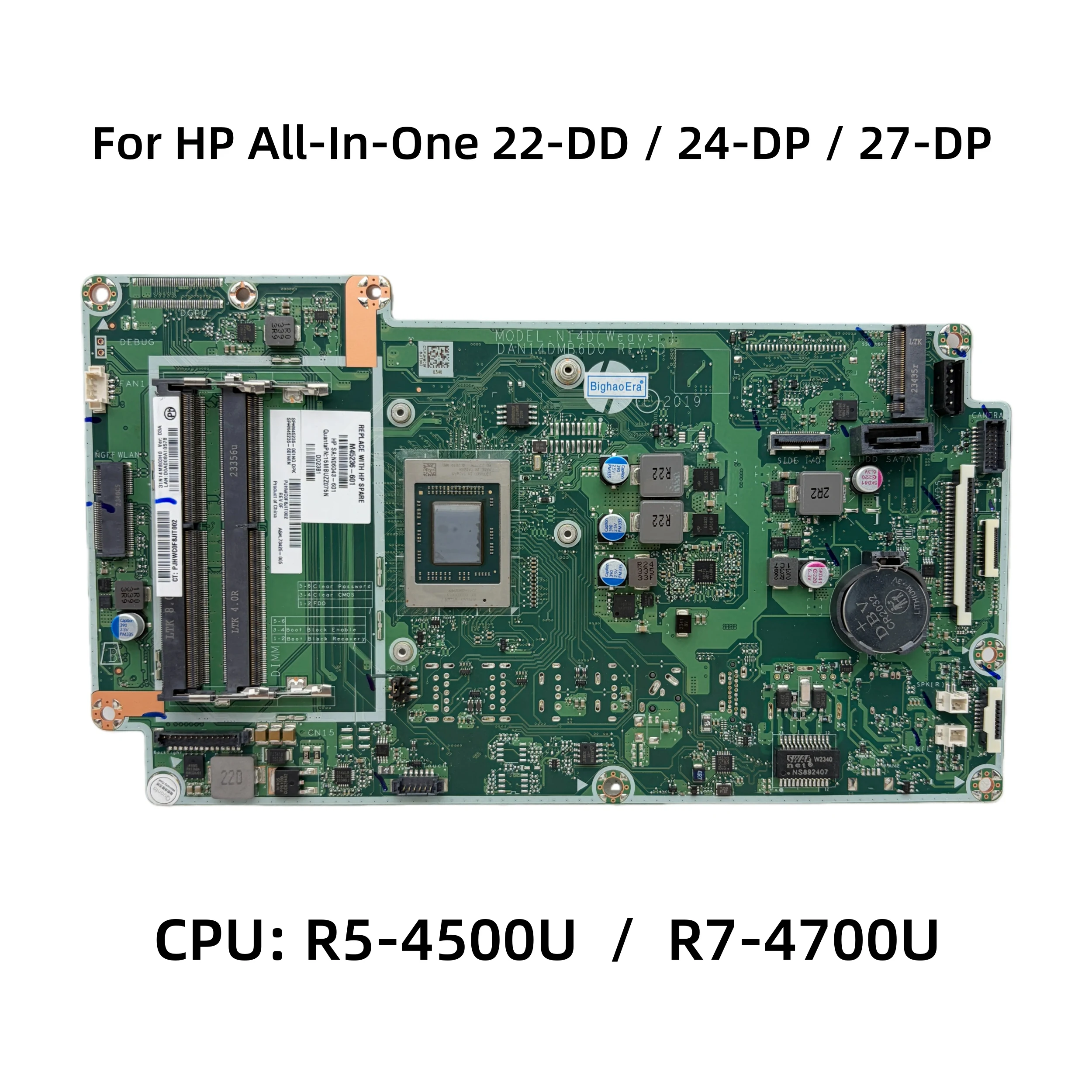 DAN14DMB6D0 para placa base HP All-In-One 22-DD 24-DP 27-DP con CPU R5-4500U R7-4700U UMA DDR4 L90519-601 M45236-601
