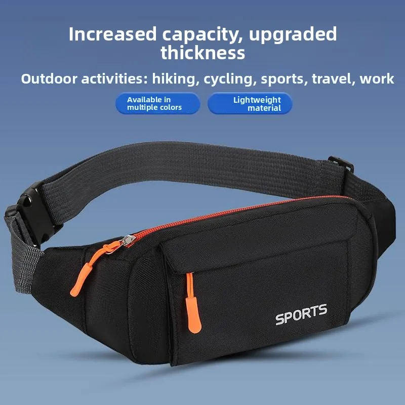 

Men's Running Waist Bag Lightweight Faionable Travel Work Mobile Phone Pouch Multifunctional Caier Bag Breathable Nylon