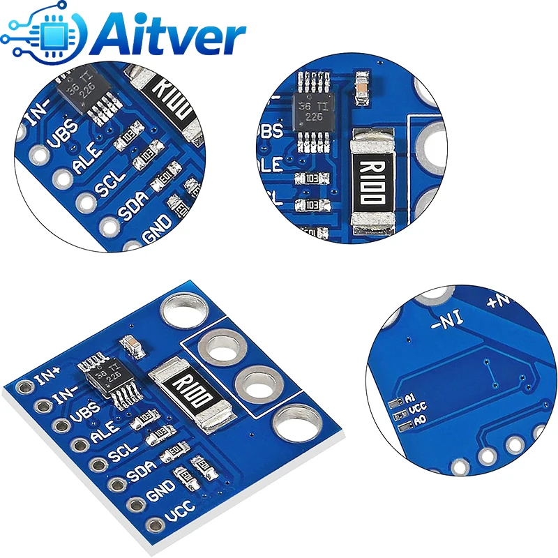 Moduł monitorowania prądu i mocy INA226 I2C Dwukierunkowy czujnik napięcia i prądu do Arduino ESP32 STM32 — zdjęcie produktu 2