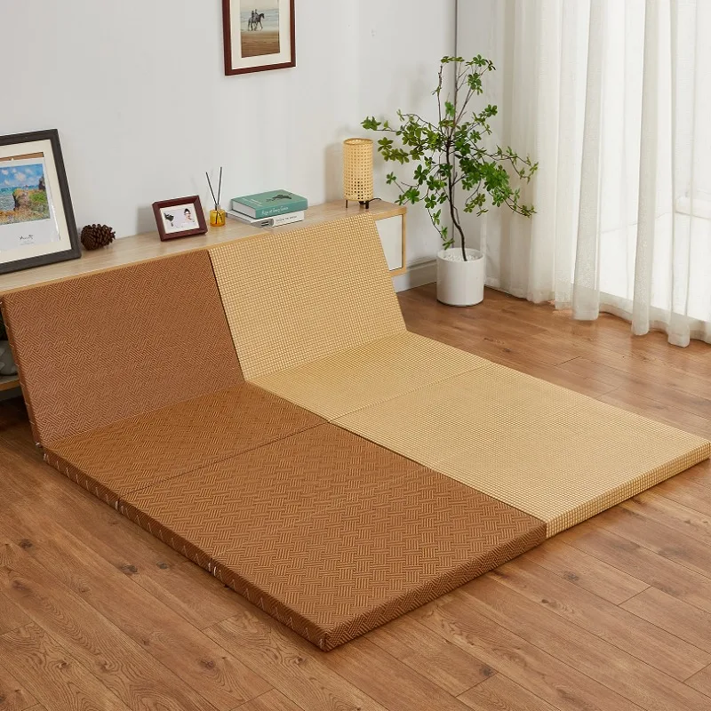 

Japanese Tatami Mattress Foldable Sleeping Mat Borderless Floor Bed for Students Multi-Purpose Portable Mattress for Small Space