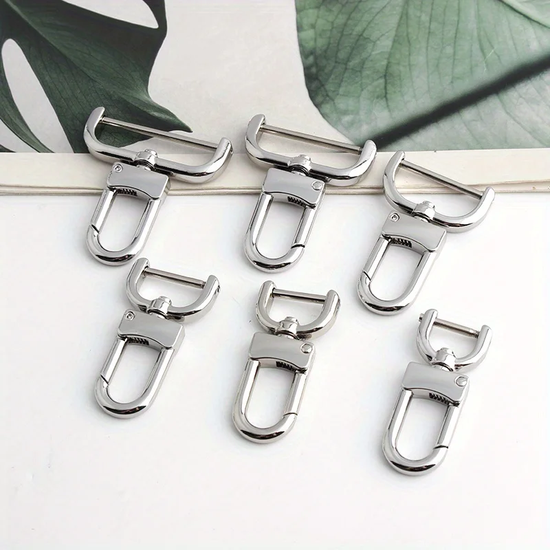 2PCS 13/16/19/25/32/38mm Metal Removable Hook Trigger Clip Belt Buckle Hook Easy Repair Leather Craft Bag Belt Screw Carabiner