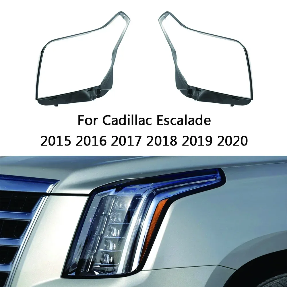 ZAZQ для Cadillac Escalade 2015 2016 2017 2018 2019 2020, чехол для автомобильной фары, абажур, чехол для линзы фар