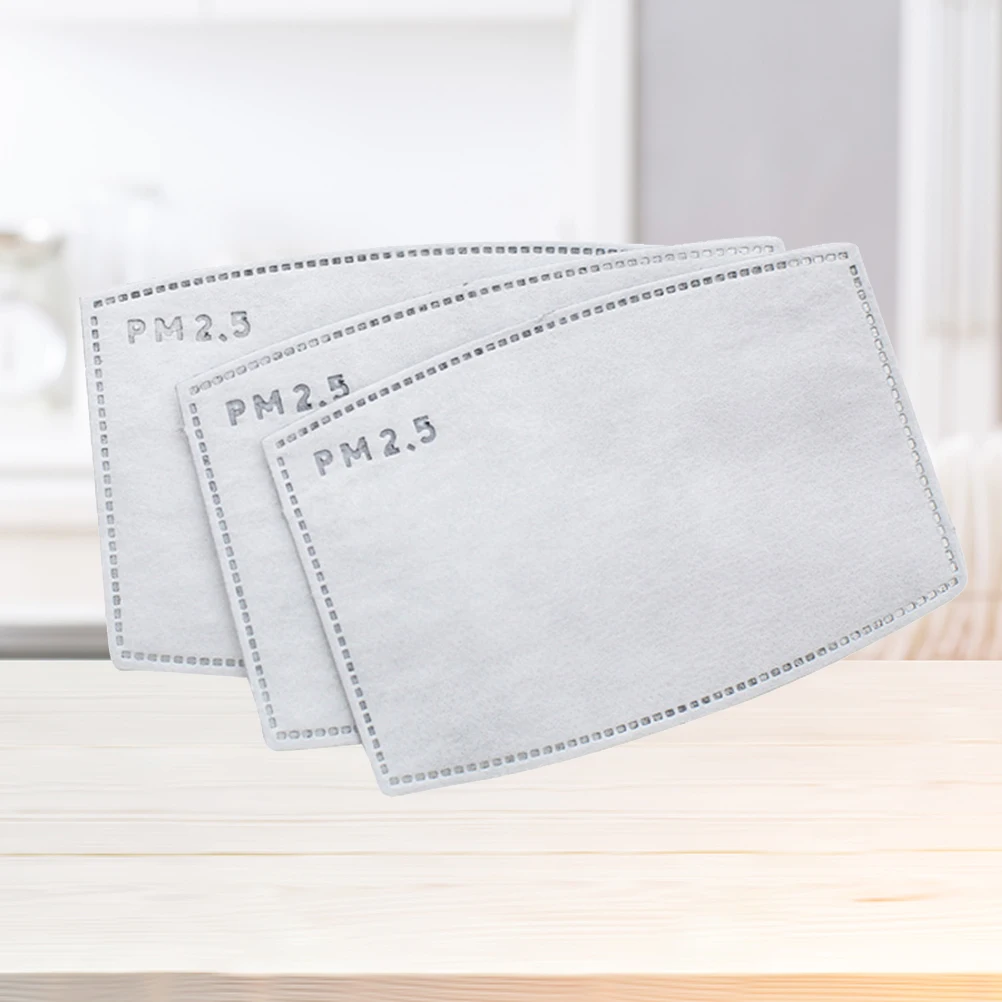 20 قطعة 5 طبقات. 5 فلتر الكربون المنشط إدراج قناع الفم القابل للاستبدال إدراج مكافحة الغبار الدخان حماية قابلة للاستبدال