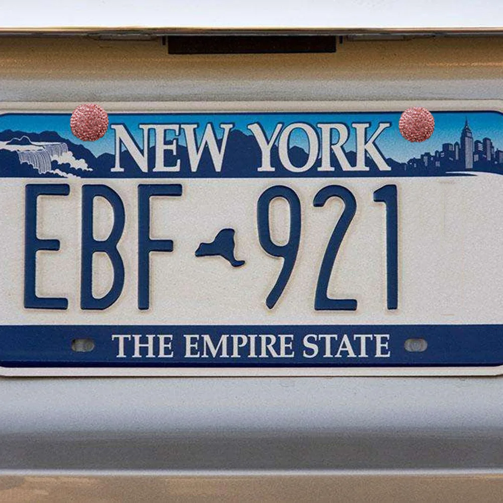 

Vehicle License Plate Rhinestone Screw Pink Anti-Theft Car Fasteners Nuts Bolts Replacement Decoration Motor Vehicle