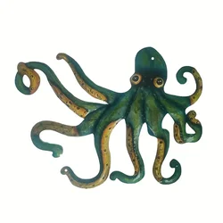 CIFbuy Metal Dark Green Octopus Wall Decorations, Wall Hanging Silhouettes, Living Room Dining Room Table Decorations