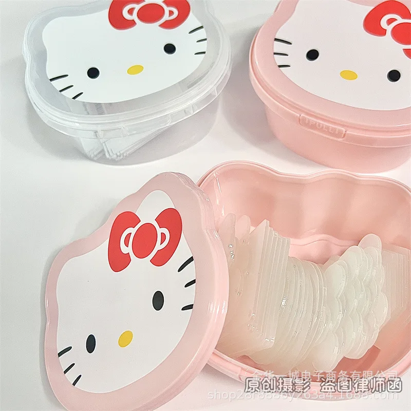 Sanrio CartoonHello Kitty Storage Box Girly Desktop Stationery Sundry Tray Organizer Box with Lid Dessert Packaging Box