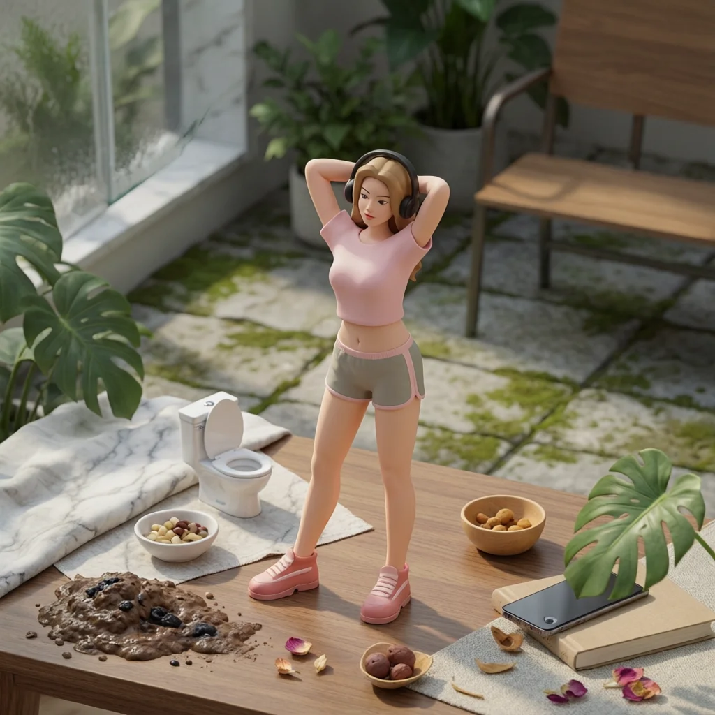 figura-miniatura-pintada-a-mano-con-audifonos-modelo-de-figura-femenina-para-exhibicion-de-dioramas-creativos