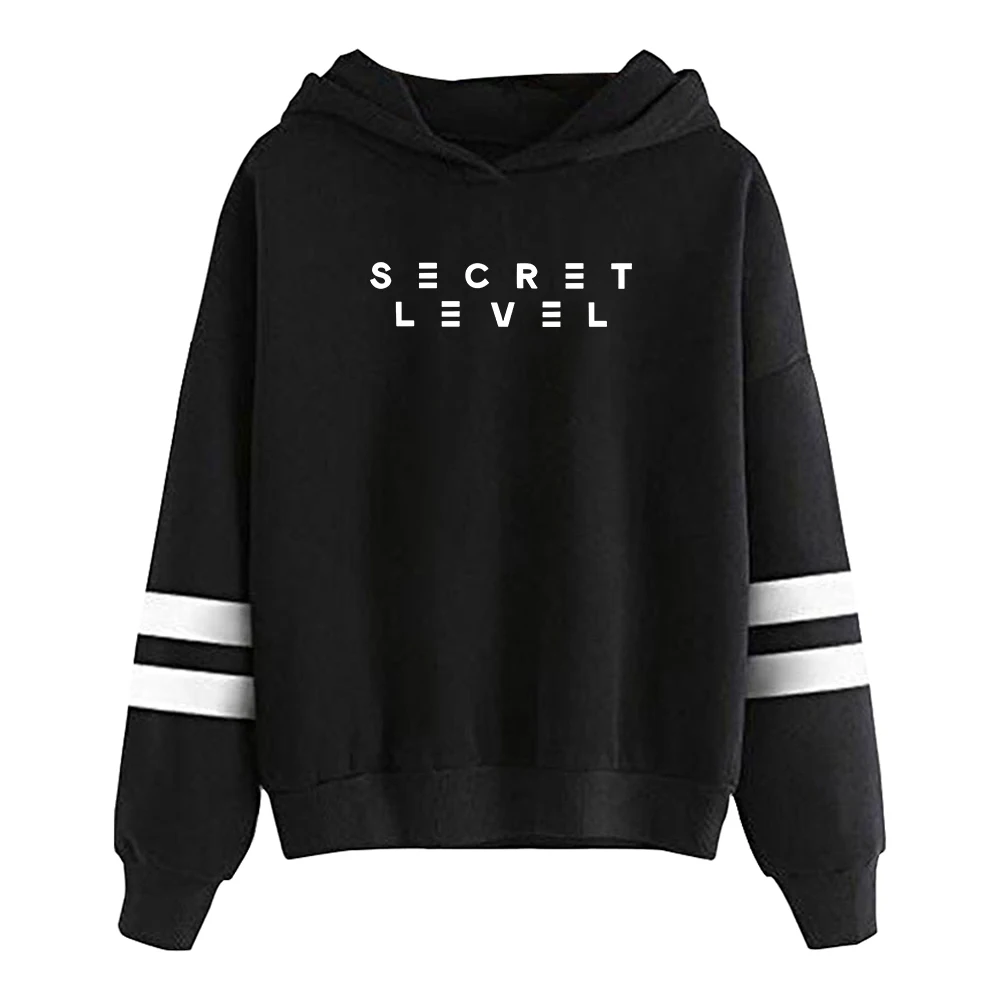 

Secret Level Anime Hoodie Pocketless Parallel Bars Sleeve Streetwear Women Men Hooded Sweatshirt Trendy Outfits