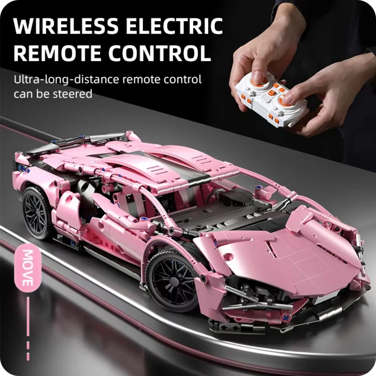 Cutting edge 1:14 Technical Racing Sport Car Building Blocks Assemble Your Supercar and Enjoy thePuzzle Ideal Gift for All Ages