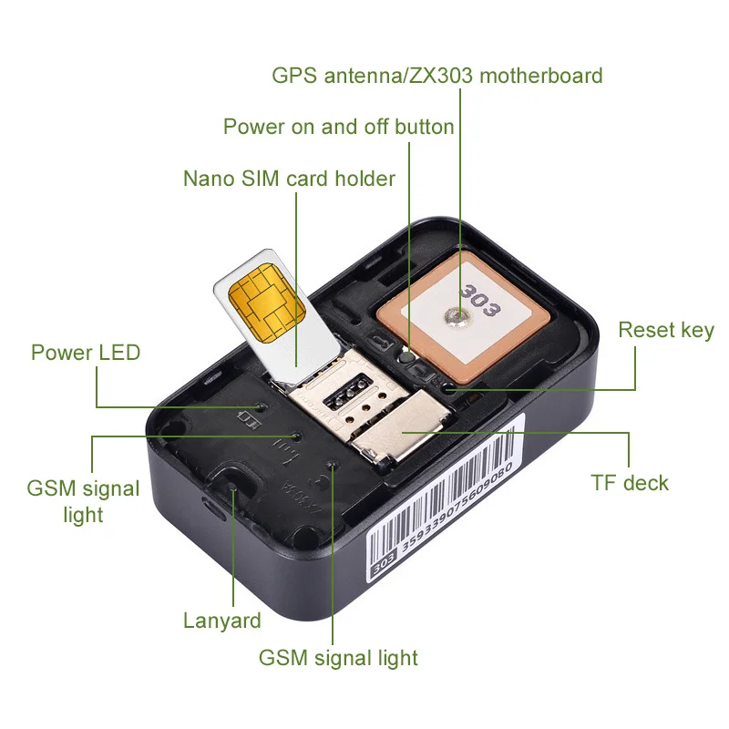 Waterproof Pet GPS Tracker Dog & Cat Locator with Adjustable Collar Dogs Anti Lost Tracker for iOS/Android Remote Global Locator