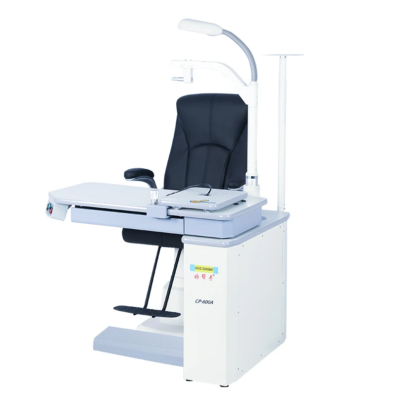 

600A optometry combination table comprehensive optometry table bull's eye worktable lifting table one-click swing arm with chair