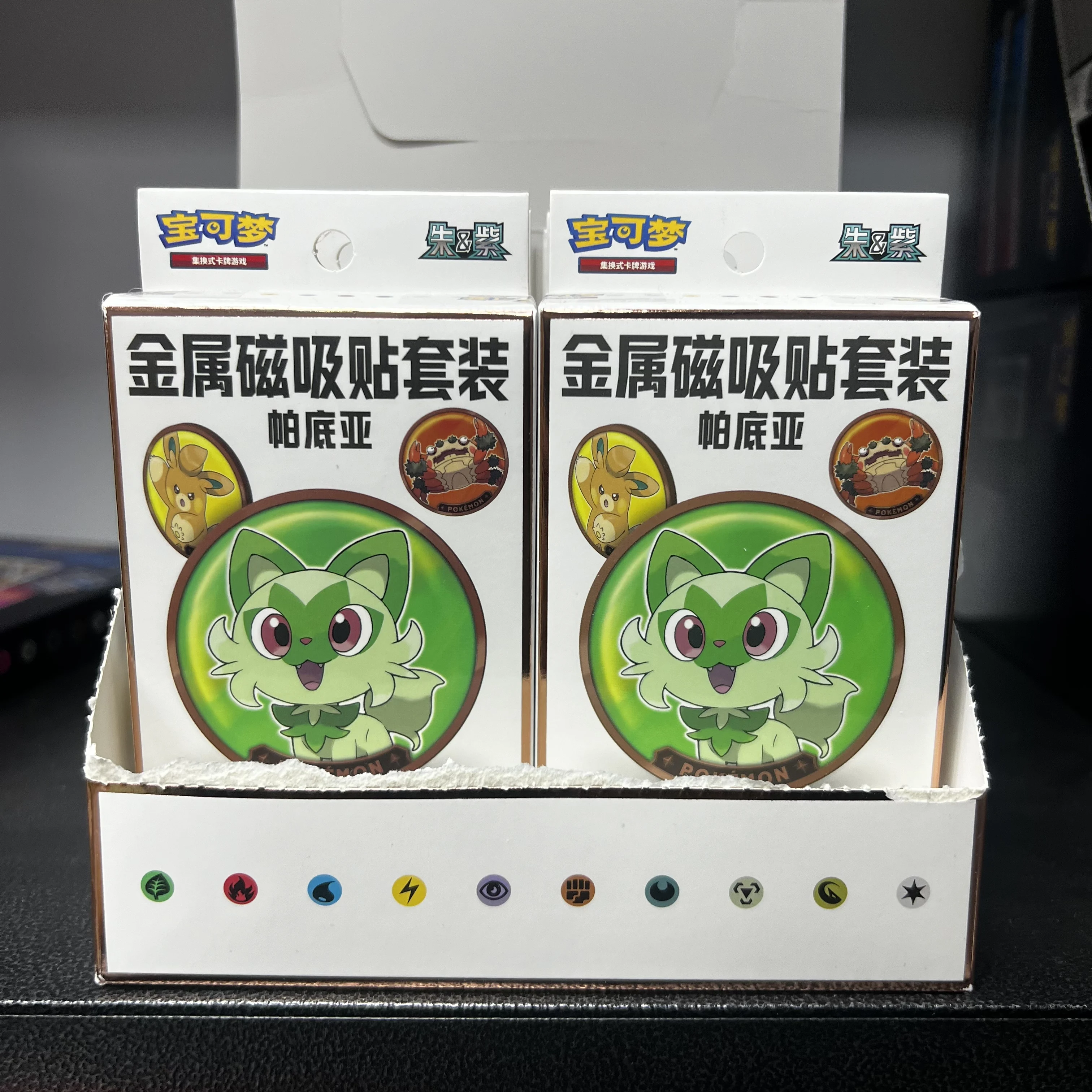 شارة مغناطيسية أصلية على شكل ثلاجة من سلسلة بوكيمون بالديان، معدنية مع شريط لاصق مغناطيسي، إكسسوارات للمعجبين وهدايا