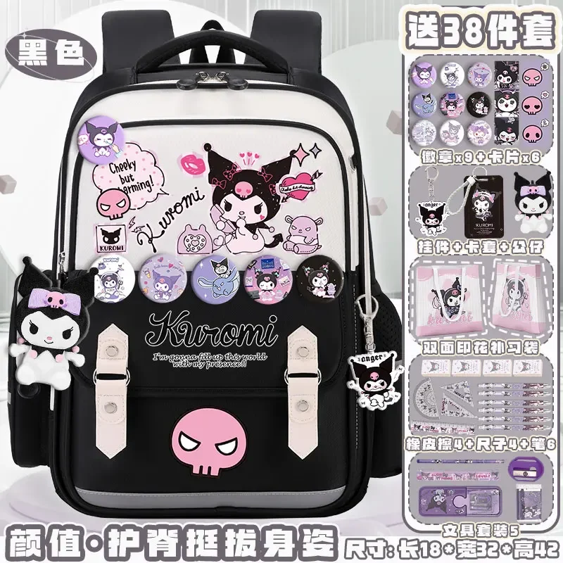 Sanrio-mochila escolar Clow M para estudiantes, mochila informal y ligera de dibujos animados, impermeable, resistente a las manchas, gran capacidad