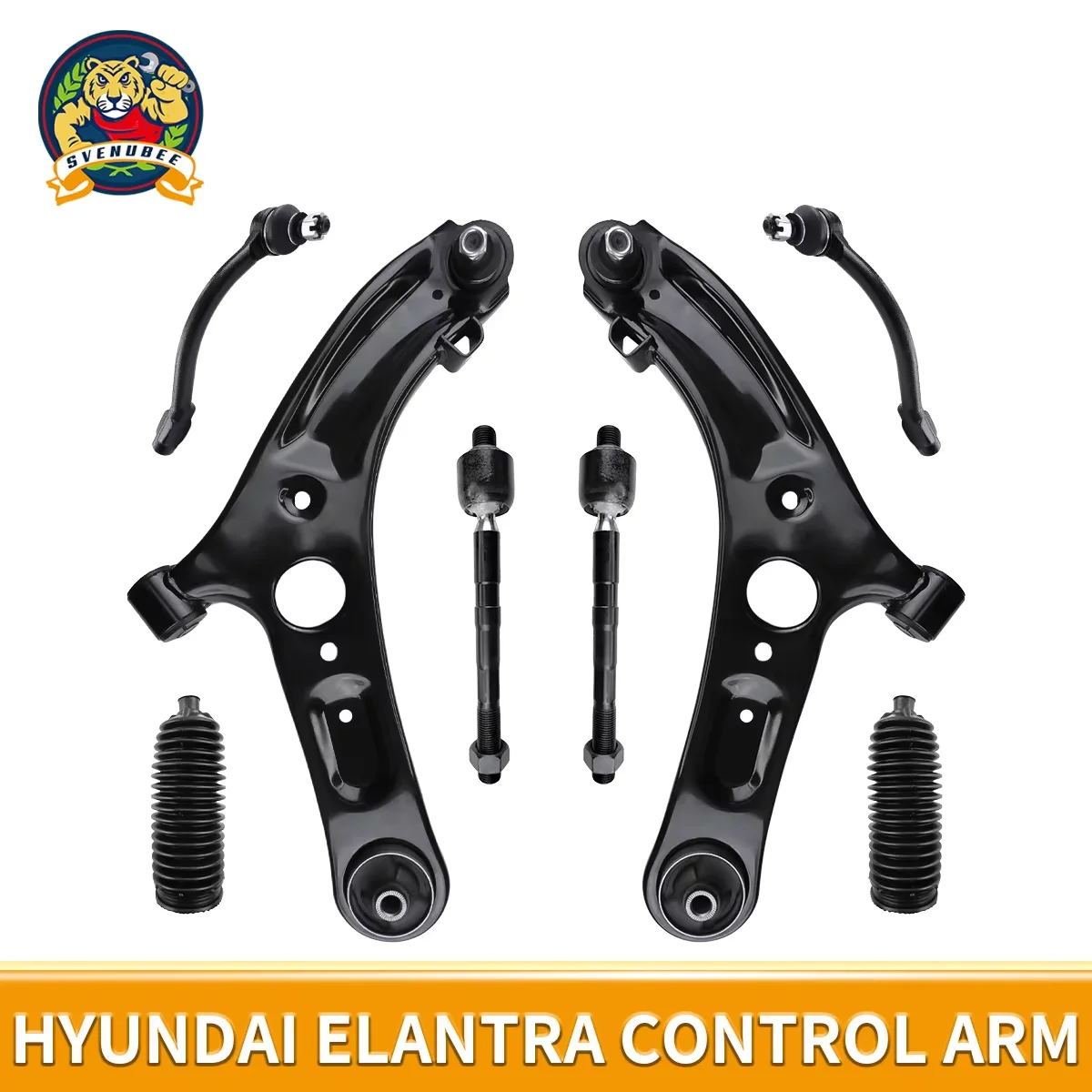 

Svenubee 8Pcs Front Lower Control Arm with Ball Joints Kits for Hyundai Elantra Veloster 2011 2012 2013 2014 2015 2016 2017