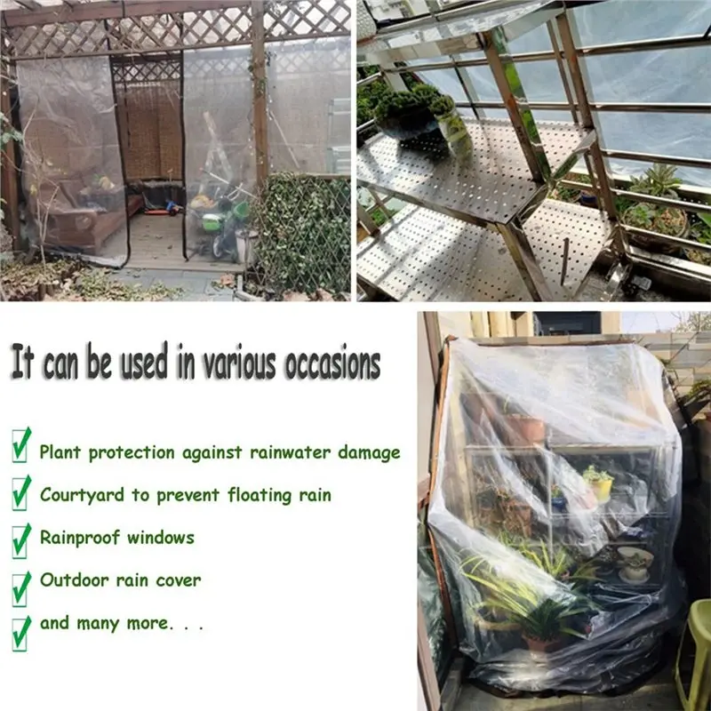 A67M-Transparent For Outdoor Sunshade Rainproof Cloth And Waterproof Protection