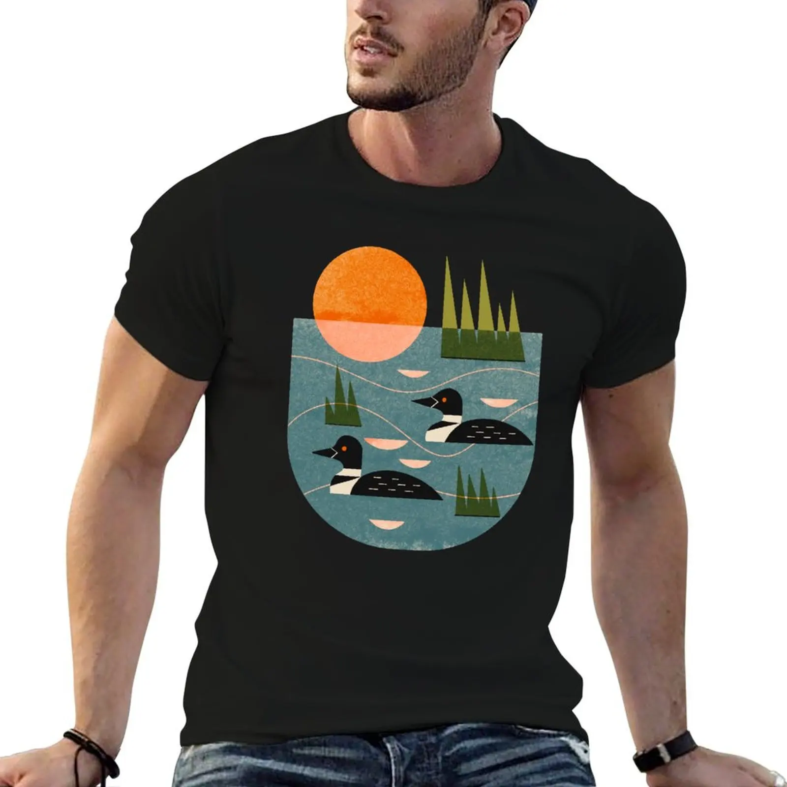 Loon Lake T-Shirt Large Size Breathable Tee
