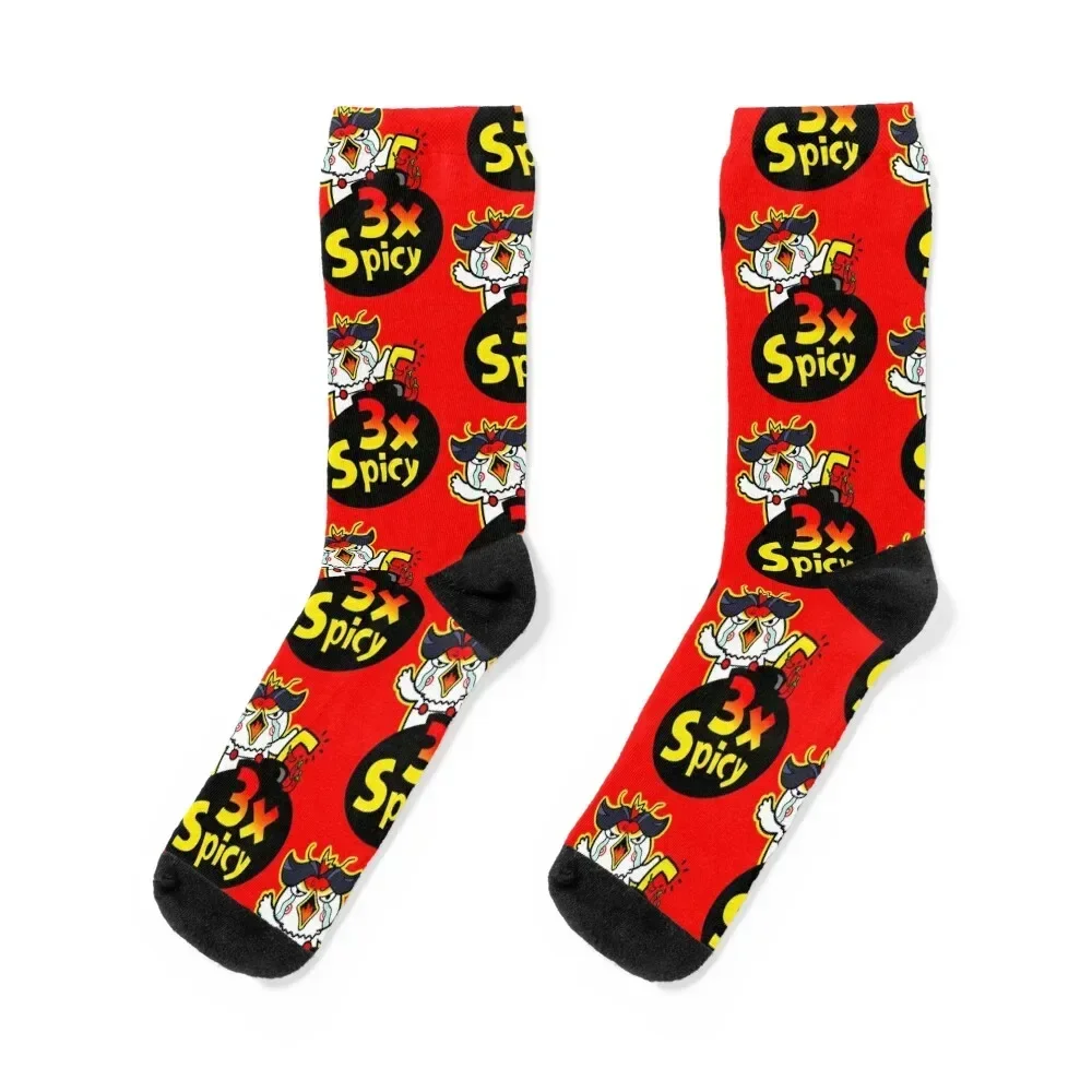 Spicy Chicken Socks Running Christmas Socks Women Men's