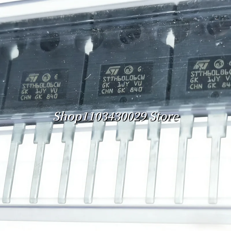 10Pcs New original STTH60L06CW TO-247 60A 600V low voltage drop ultra-high speed diode