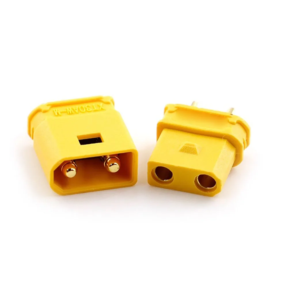 10PCS XT30AW-M XT30UW-F Waterproof Plug with Lock Buckle XT30AW Male XT30UW Female Connector For RC Aircraft FPV For  Amass