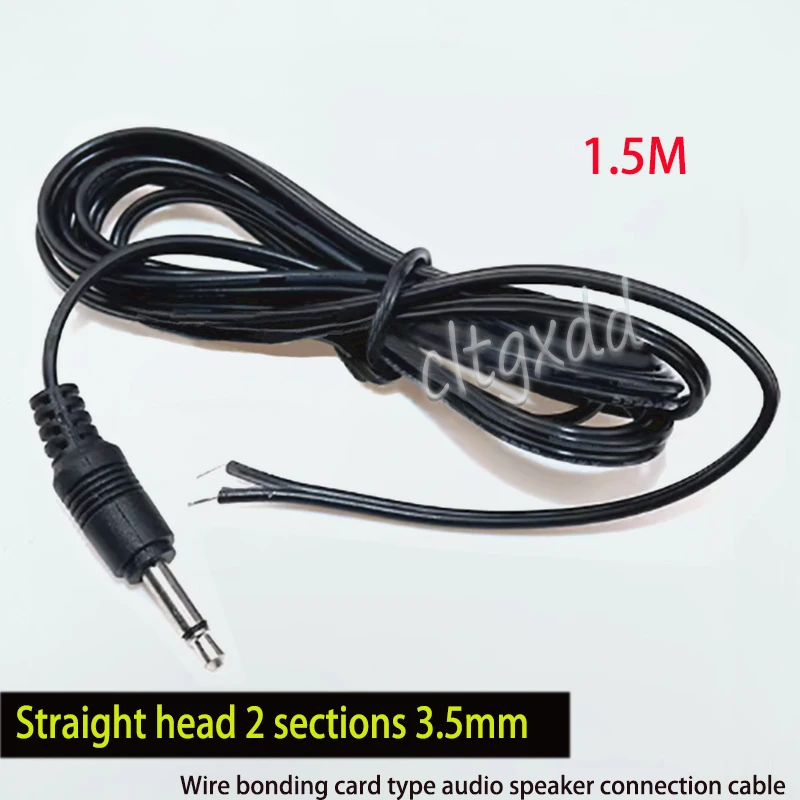 

3.5mm Plug For Monaural Headphones Soldering Head For Audio And Frequency 2-channel AUX Cable Terminal 2-core Male Head 1-5Piec