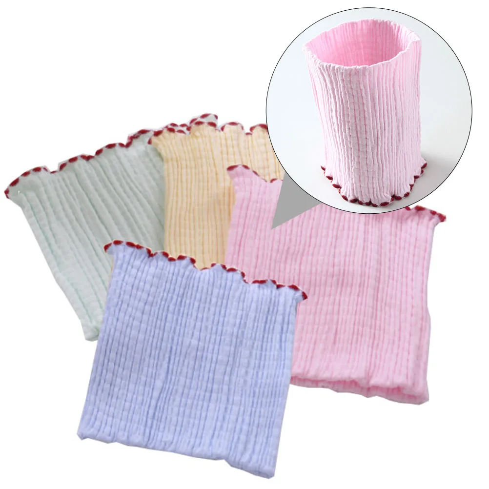 

4Pcs Newborn Belly Band Cotton Umbilical Protector Strong Stretch Deform Resistant Beautiful Color Gift for Baby