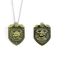 Fnaf Necklace Kawaii Game Five Night At Freddy Enamel Pin Animals Foxy Bonnie Necklace Pendant Jewelry Accessories Kid Gift Toys