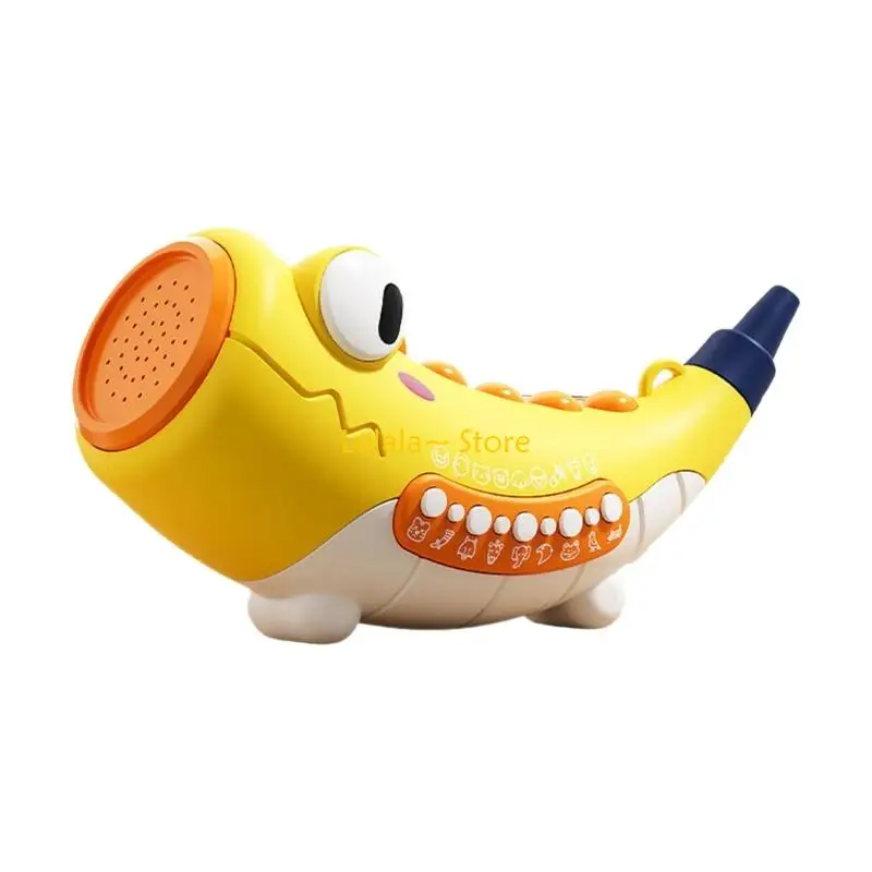 Y4QA Dinosaur Horn Animal Call Music Trumpet Toy For Kids Muscle and Breath Training