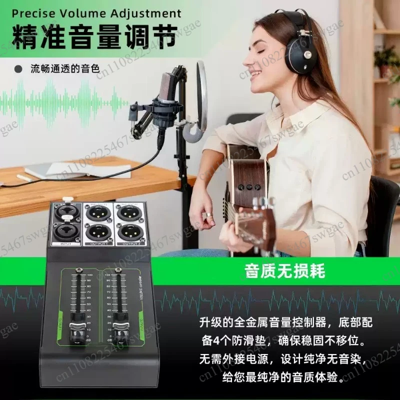Volumes Controller for Microphones Speakers Long Last Performances Plugs Durability Metal Music and Play Without Power .