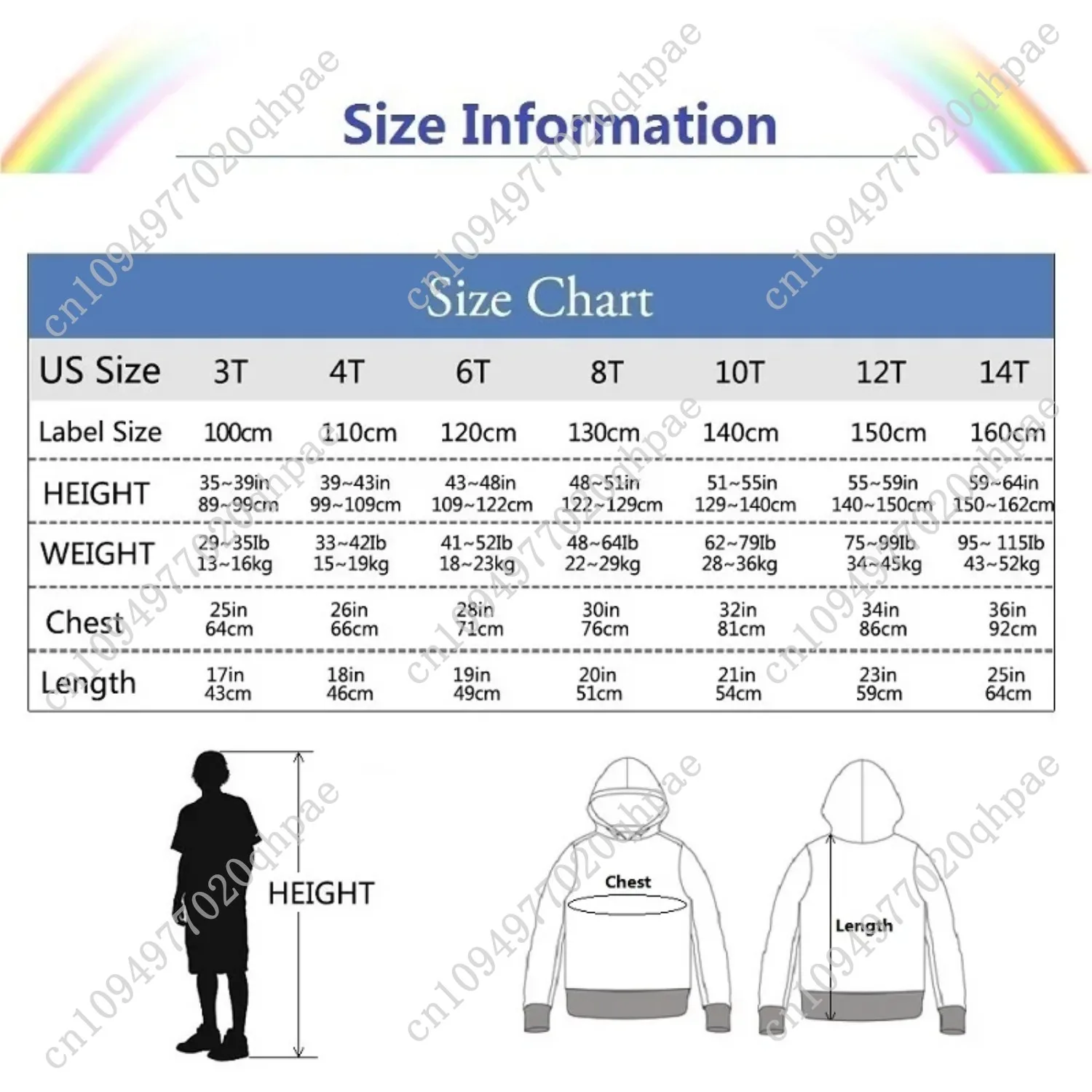 الخريف الإيطالية Brainrot هوديس للأطفال الكرتون البلوزات المطبوعة للبنين بنات سترة قطن مع سحاب 6-14T #5