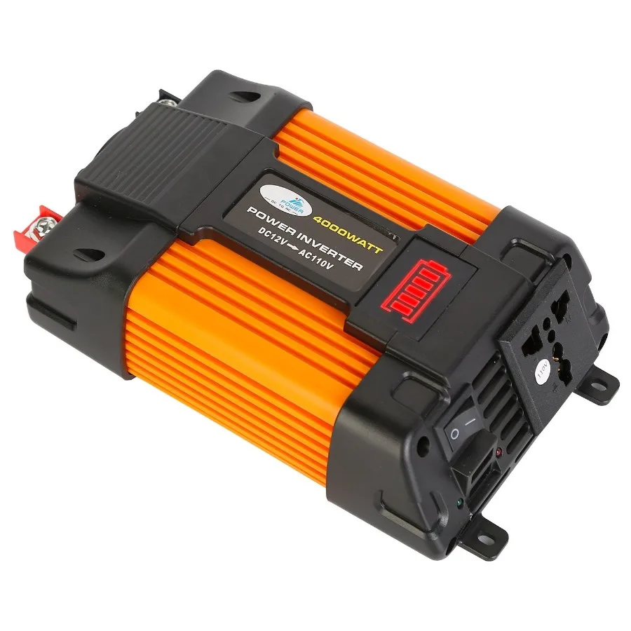 

500W Continuous Power Inverter DC 12V To AC 110V Car 4000w Peak Power Inverter