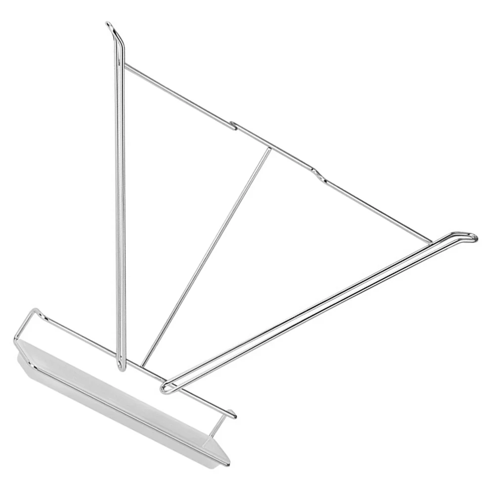 

1 pc Pot Cover Holder Wall-Mounted Stainless Steel Kitchenware Rack Nail-Free Design With Water Tray For Lid Vegetable Basket