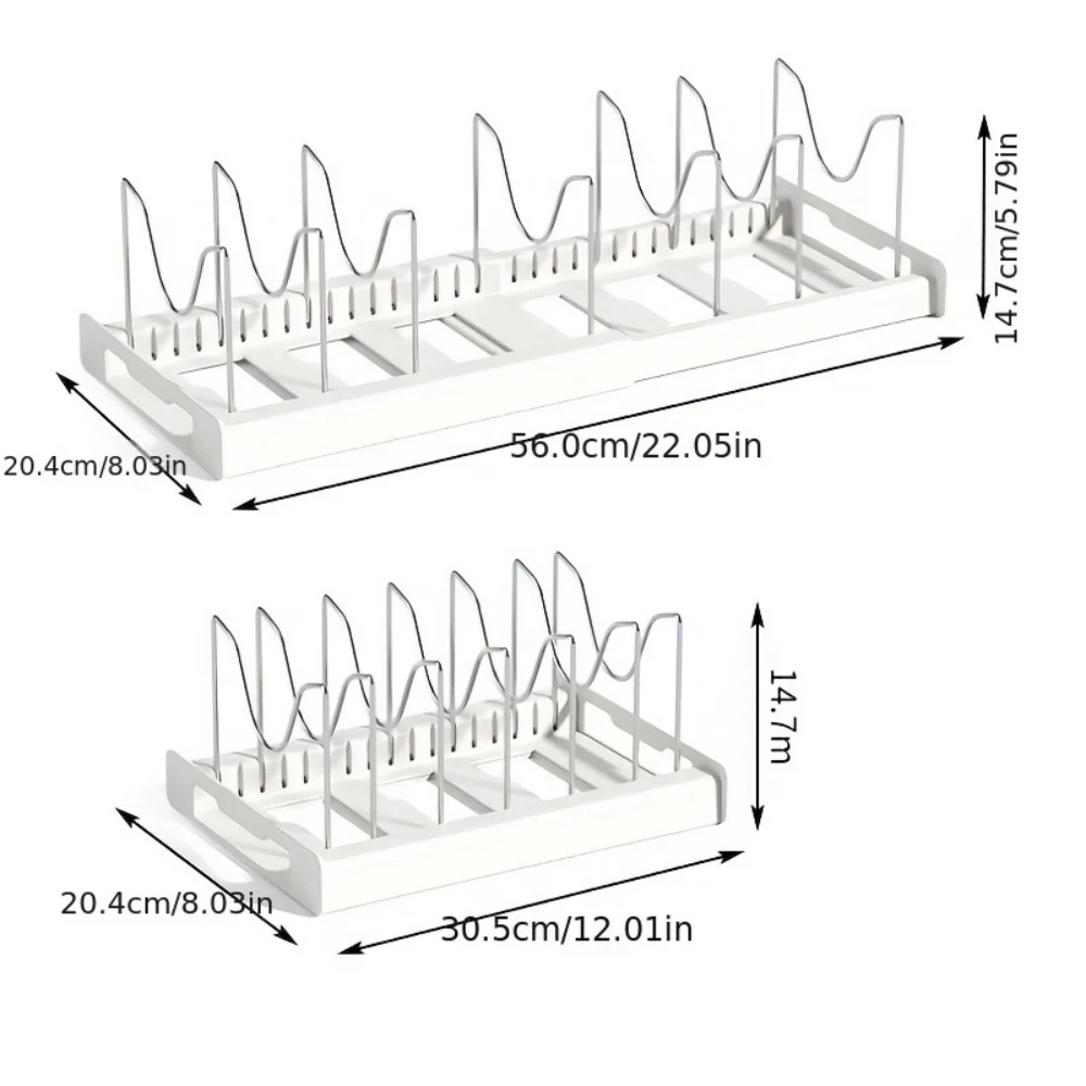 Foldable Pot Lid Rack 3